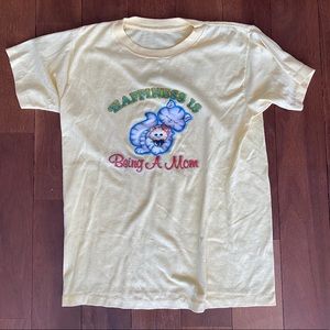 Yellow Cotton Graphic Tee